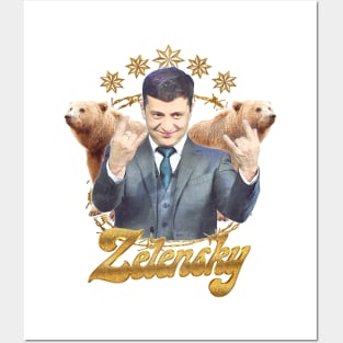 Zelensky Ukraine // Retro Fan Art Design Posters and Art